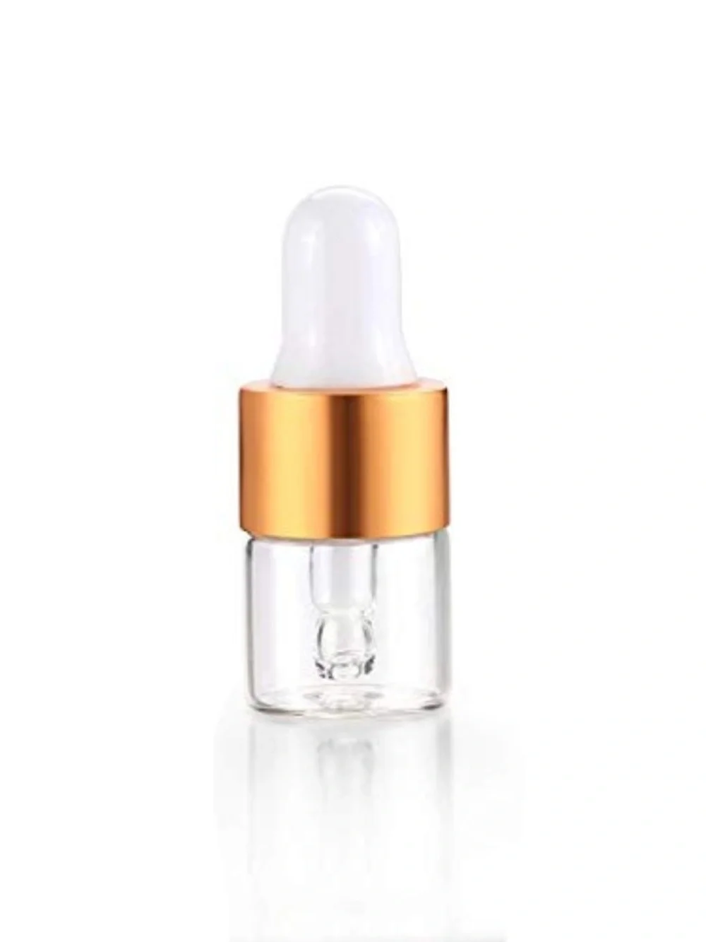 100,1ml Clear Glass Dropper Bottle, Empty Dropper Bottles, Samples, Travel NWT